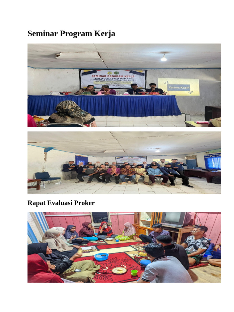Seminar Program Kerja | PDF