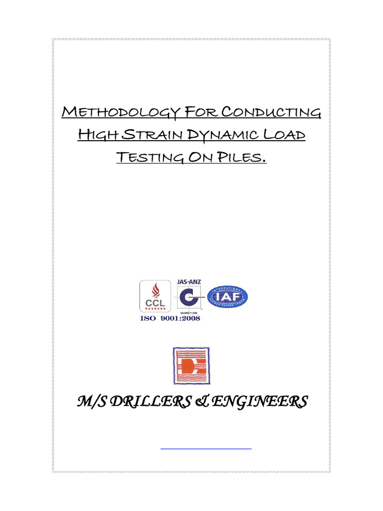 Dynamic Load Testing Methodology Complete v 3 | PDF