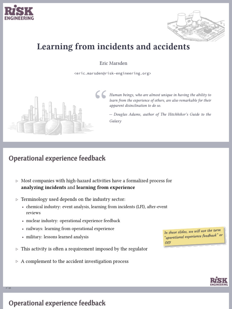 Learning From Safety | PDF