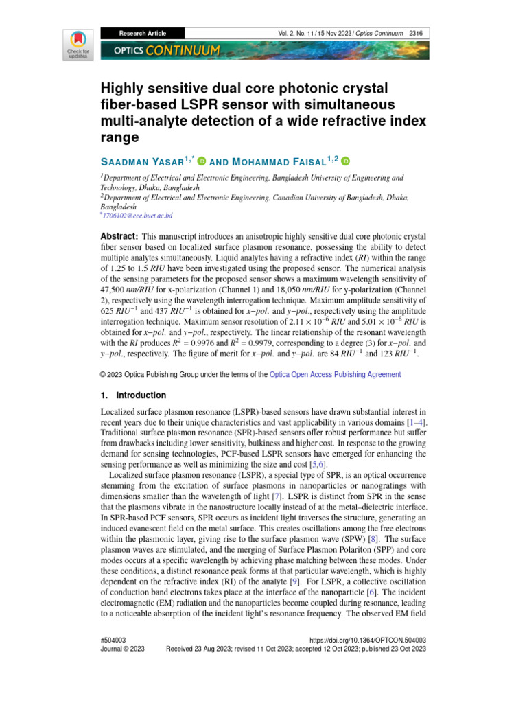 Highly sensitive dual core | PDF