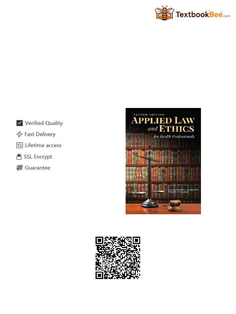 Applied law and ethics for health professionals Second Edition Valerie ...