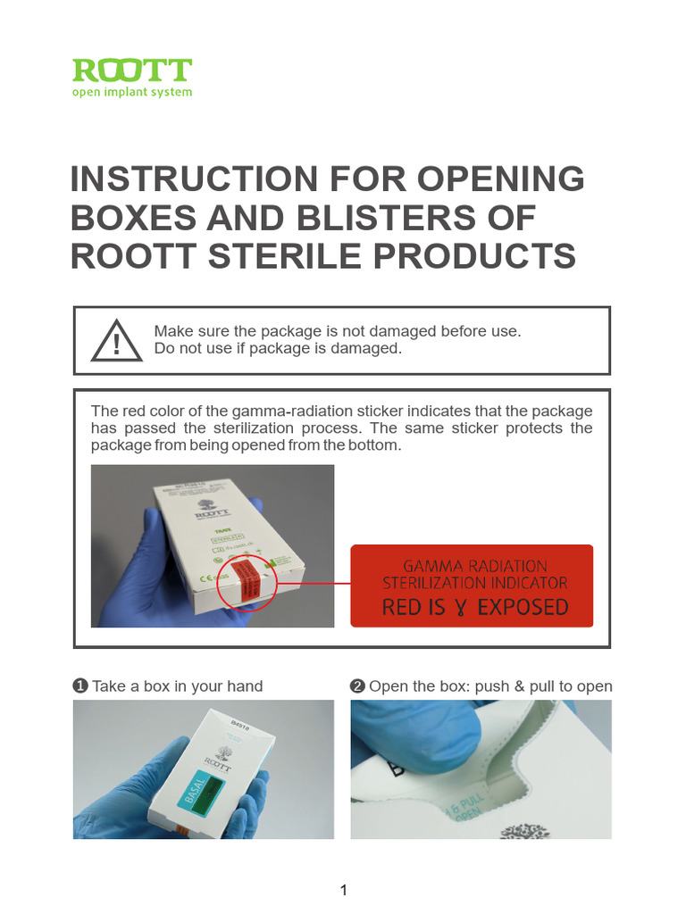 Instruction for Opening Boxes and Blisters_v3_3 | PDF