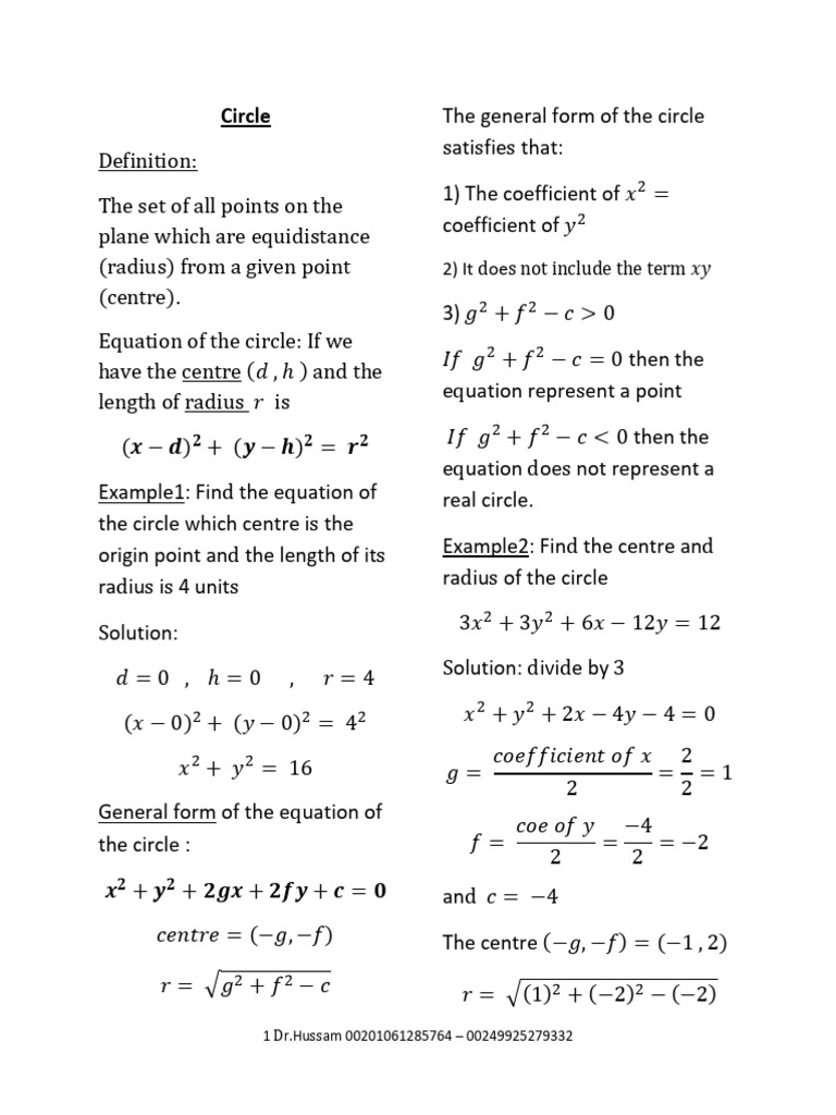 Circle | PDF