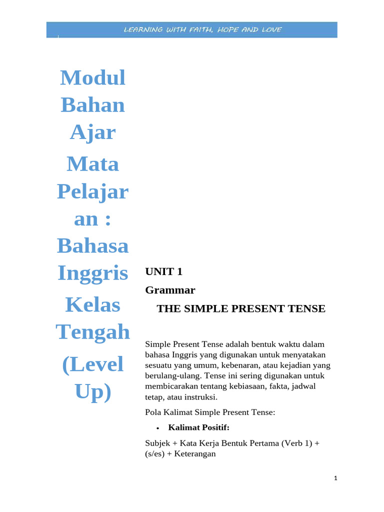 Modul Kelas Tengah Level Up | PDF
