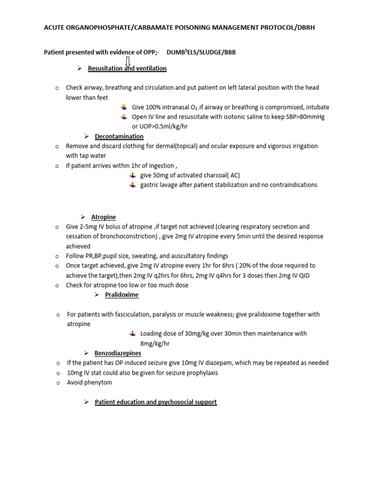 12.Poisoning Mgt Protocol | PDF | Clinical Medicine | Drugs