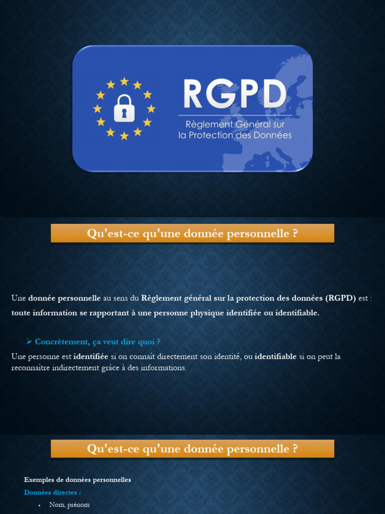 1 0 RGPD de Quoi Parle T On CNIL Cours | PDF | Vie privée et ...