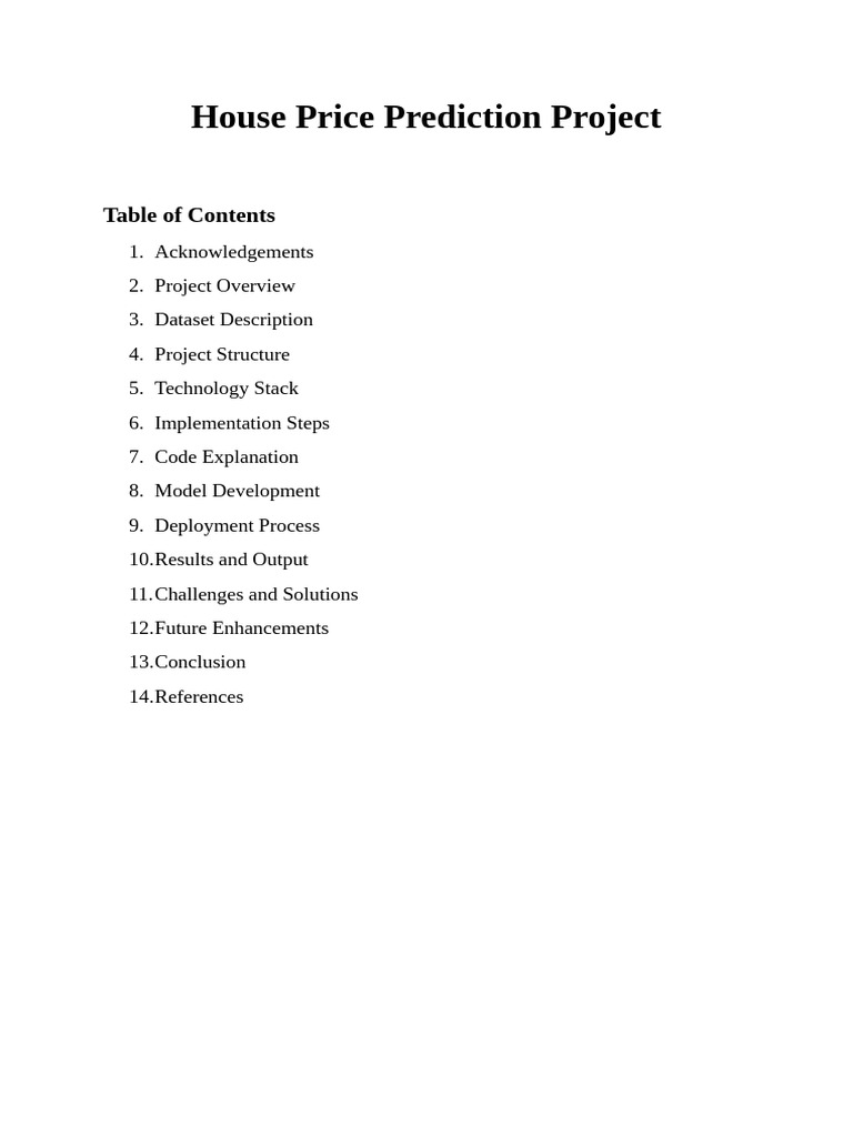 House Price Prediction Project_mini_project | PDF | Mean Squared Error ...