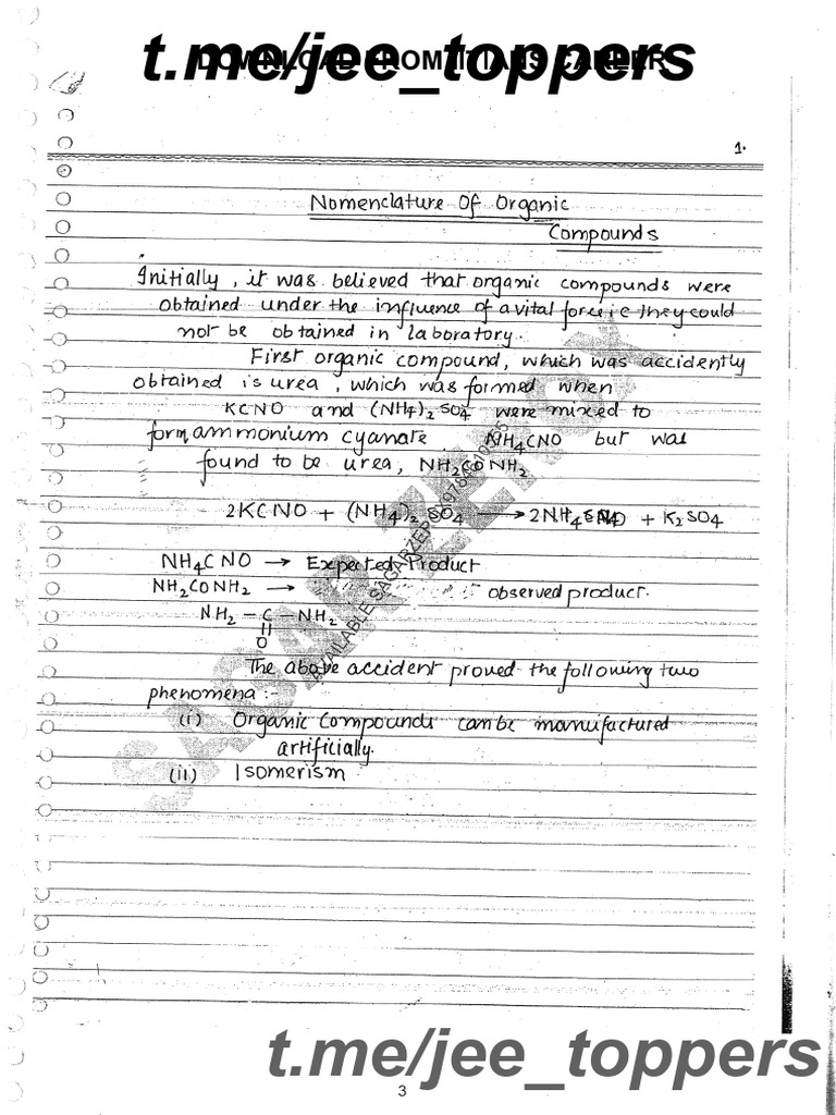 Skm Organic Chem Notes Part 1 | PDF