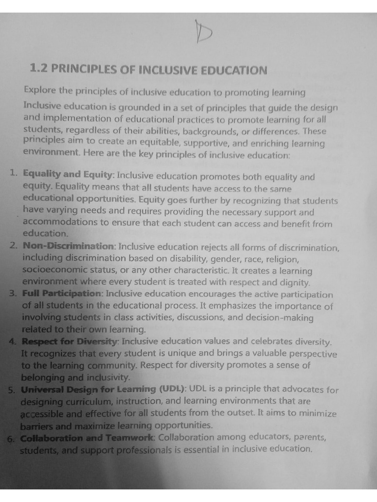 Inclusive Education | PDF
