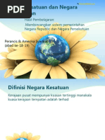 Download Negara Kesatuan Dan Negara Persekutuan by wakman SN102139278 doc pdf
