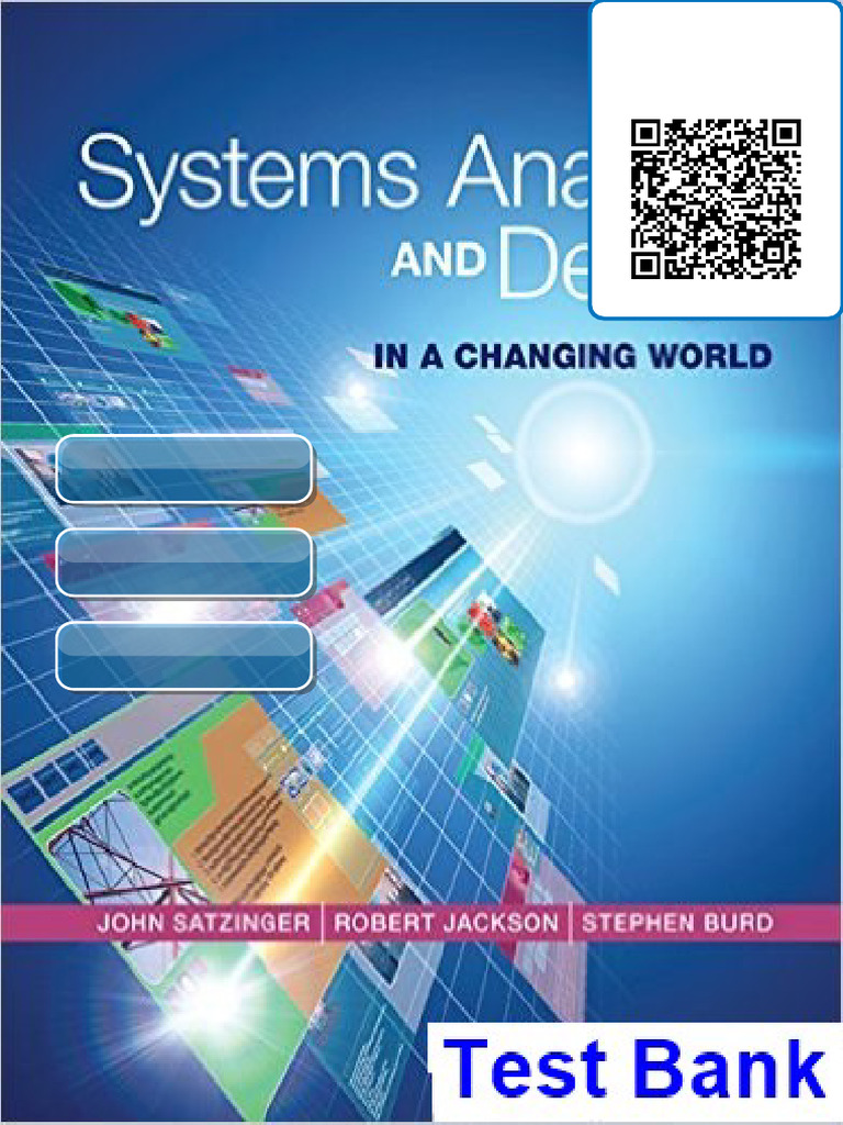 Systems Analysis and Design in a Changing World 7th Edition Satzinger ...