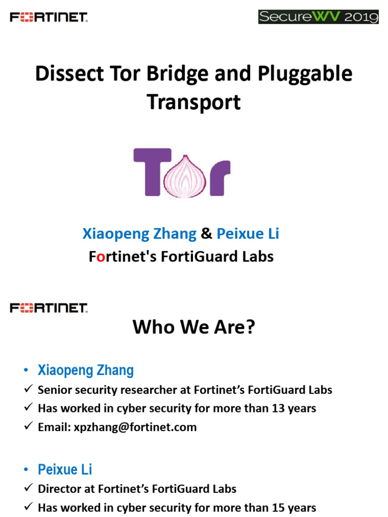 Dissect Tor Bridge and Pluggable Transport | PDF | Public Key ...