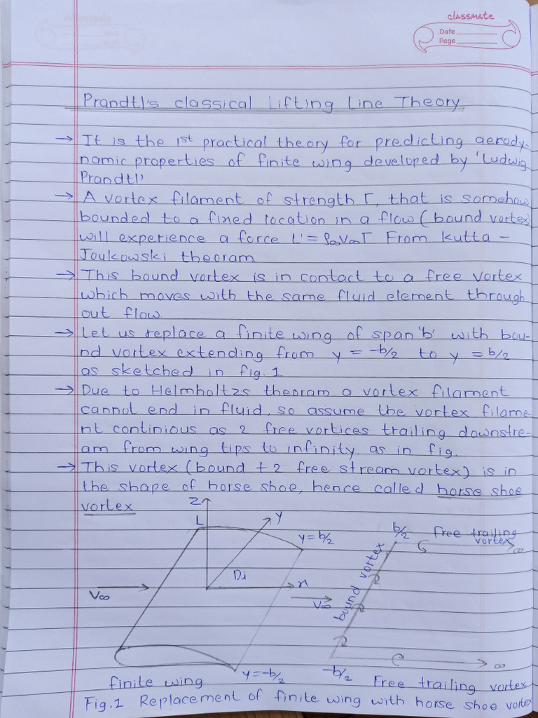 Lifting Line Theory | PDF