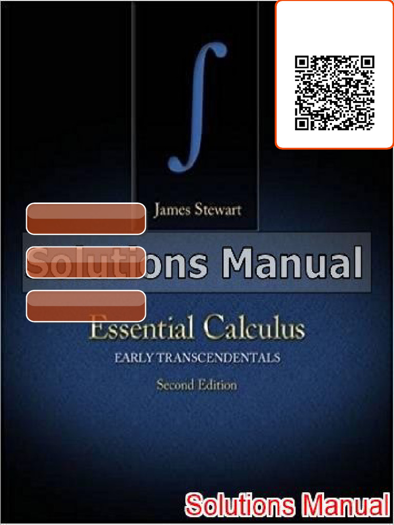 Find the Essential Calculus Early Transcendentals 2nd Edition Stewart Solutions Manual direct ...