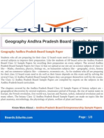 Geography Andhra Pradesh Board Sample Paper