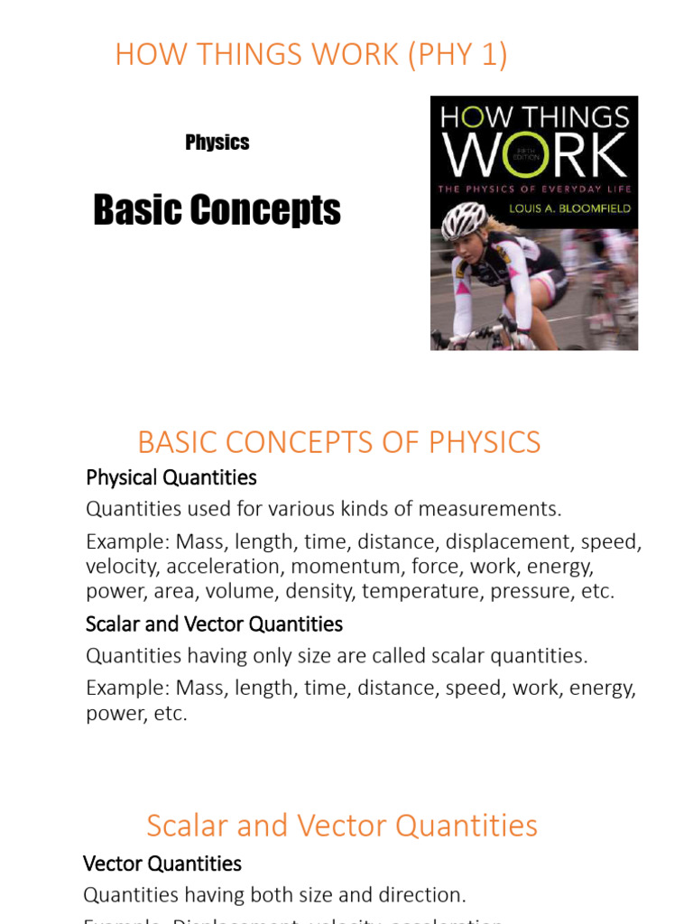 PPT 1 - PHY 001 - Chapter 1 (1) | PDF | Potential Energy | Force