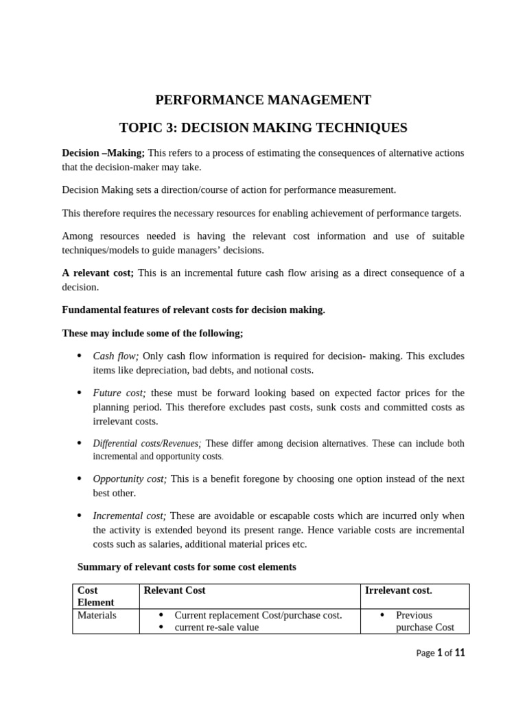 TPC.2..DECISION MAKING. original copy | PDF | Price Discrimination ...