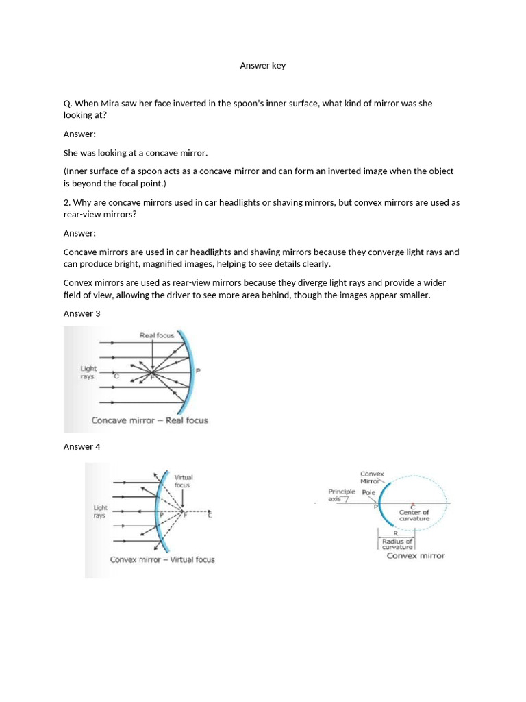 Answer Key Science Worksheet. | PDF