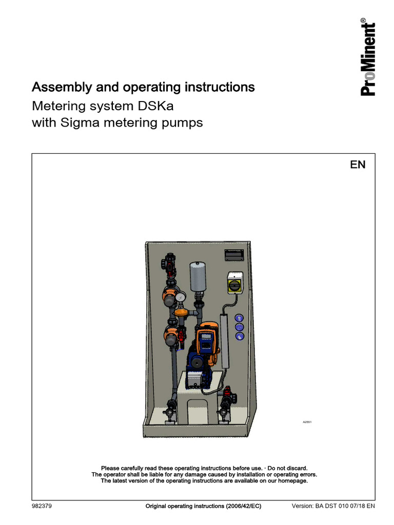 982379 BA DST 010-07-18 en Dosierstation DSKa En | PDF