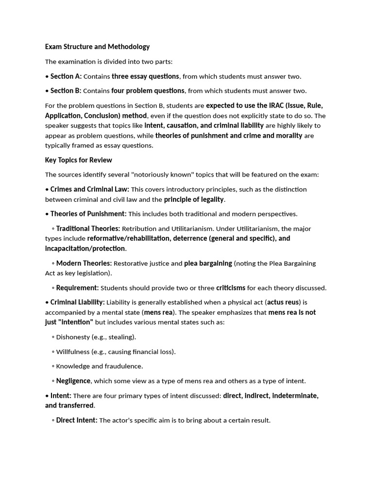 Exam Structure and Methodology | PDF