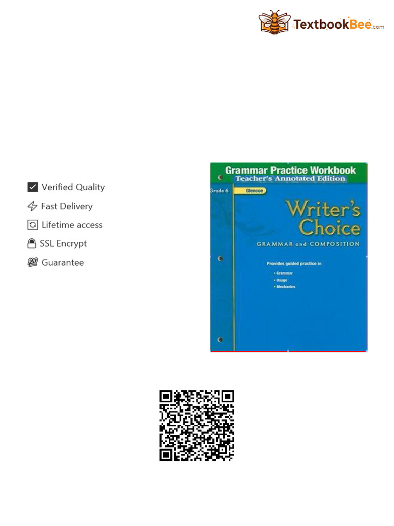 Writer s Choice Grammar Practice Workbook Grade 6 Teacher s Annotated ...