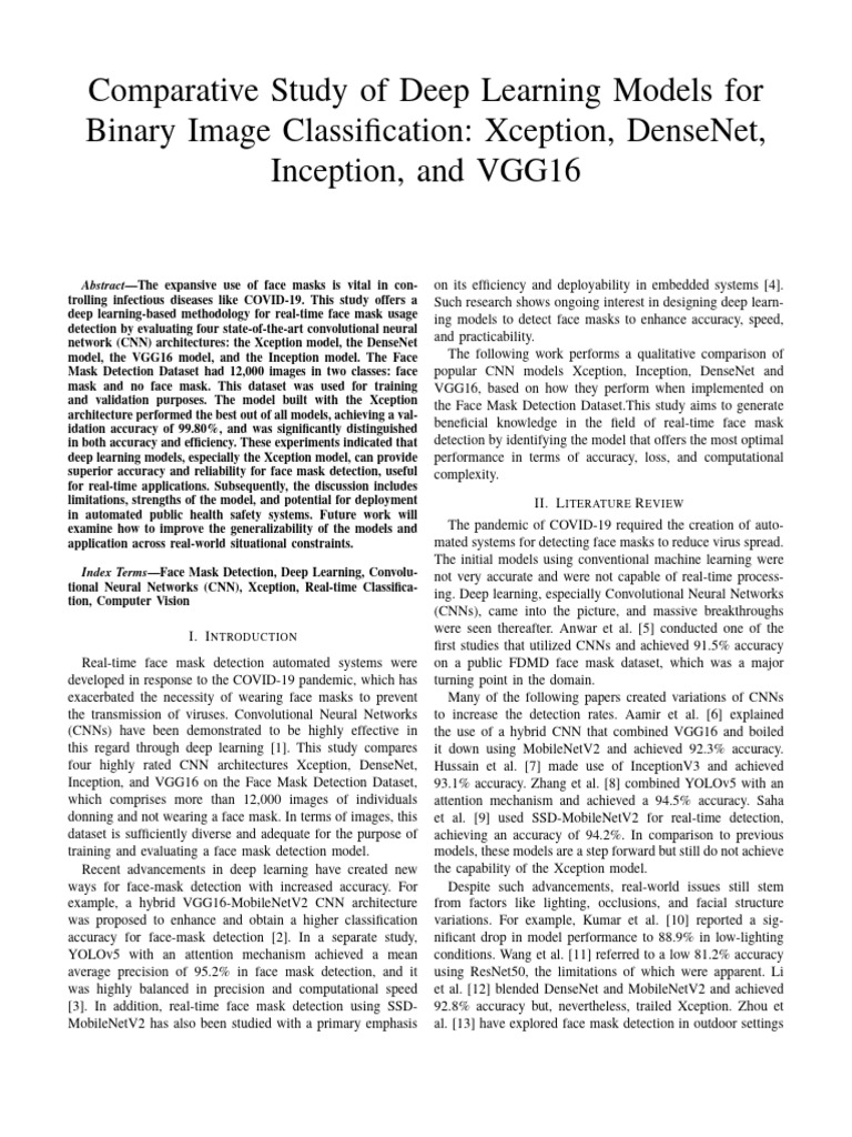 Comparative Study of Deep Learning Models for Binary Image ...