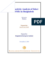 Productivity Analysis of Select Smes in Bangladesh: Plastics