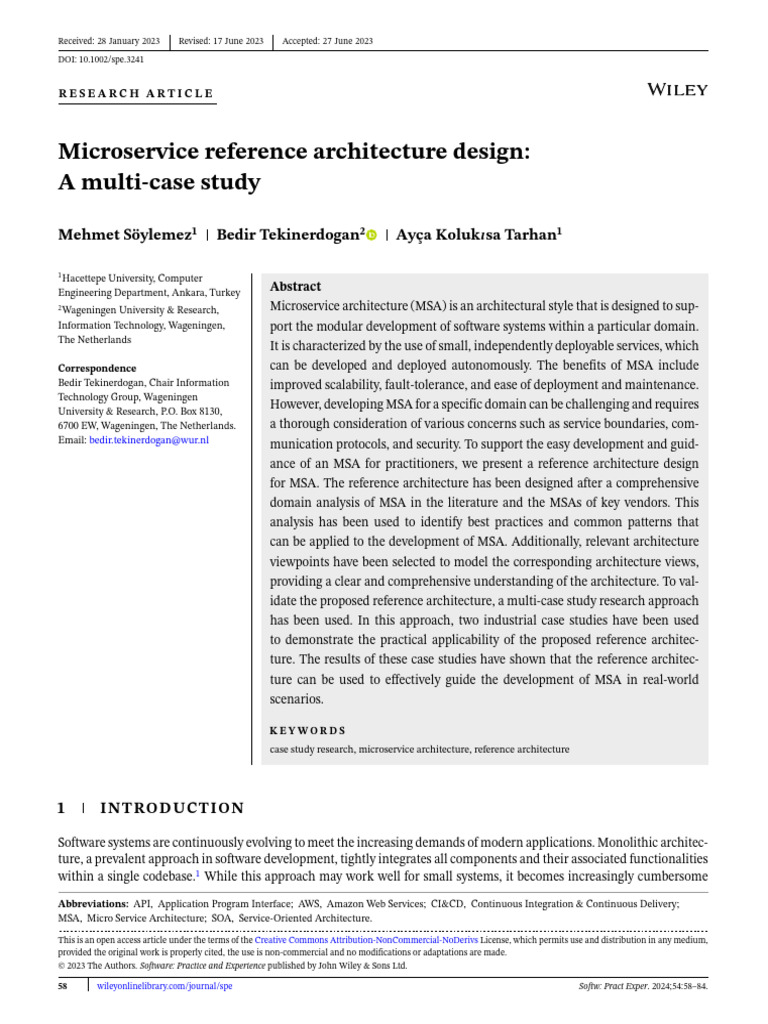 Microservice Reference Architecture Design a Multi | PDF | Software ...