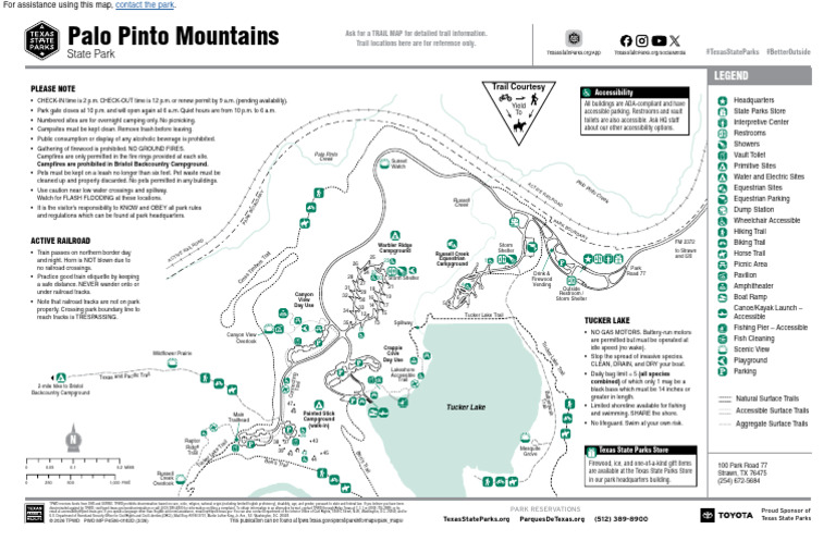 Palo Pinto SP General Map | PDF