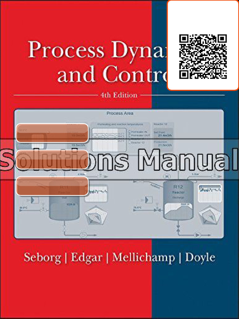 Discover the Process Dynamics and Control 4th Edition Seborg Solutions ...