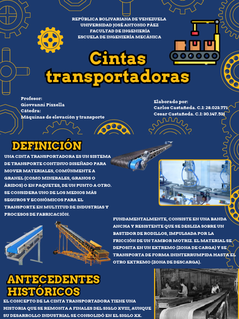 PRESENTACIÓN CINTAS TRANSPORTADORAS | PDF | Fricción