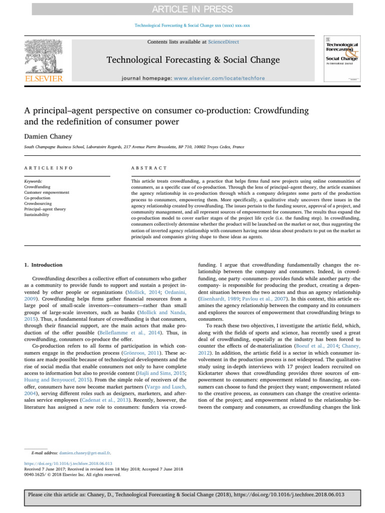 Technological Forecasting & Social Change | PDF