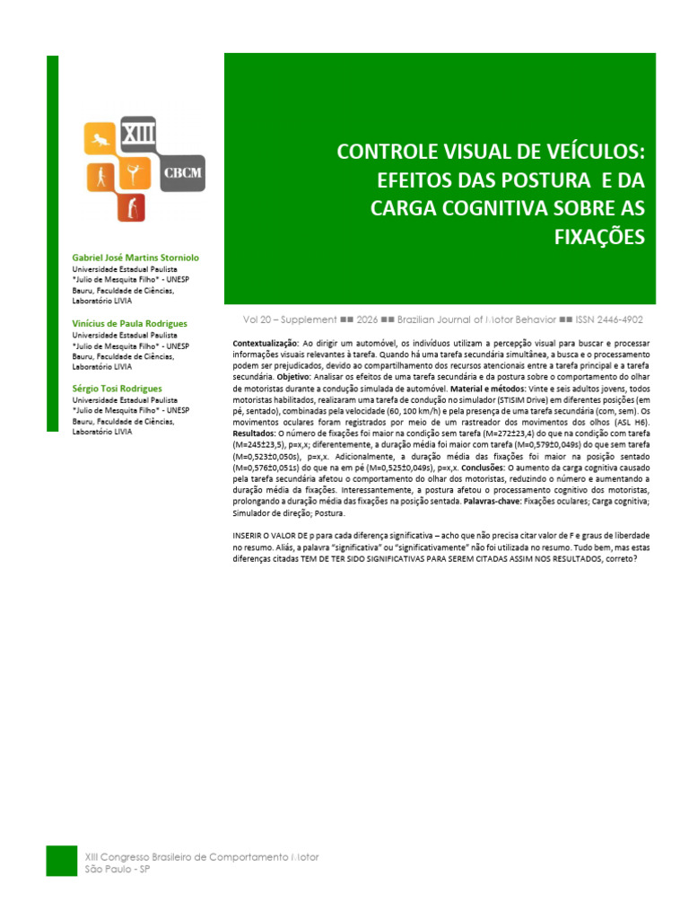 versão corrigida resumo cbcm | PDF | Comportamento | Science
