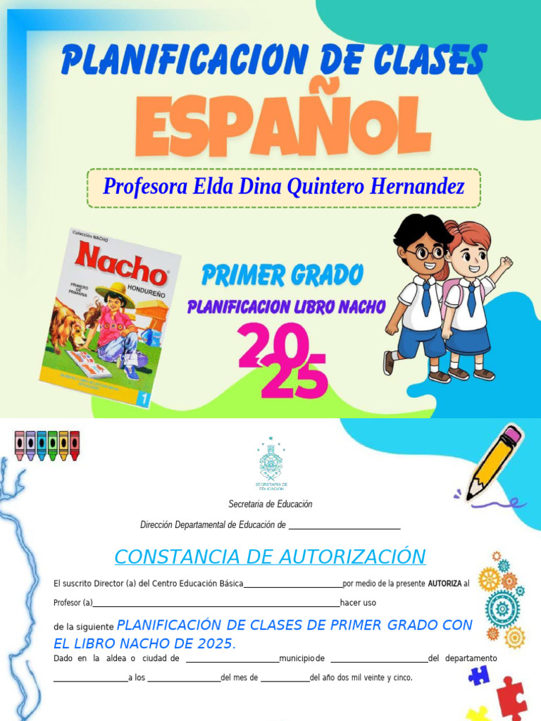 Planificacion Primer Grado Libro Nacho 2025-1926 | PDF | Aprendizaje ...