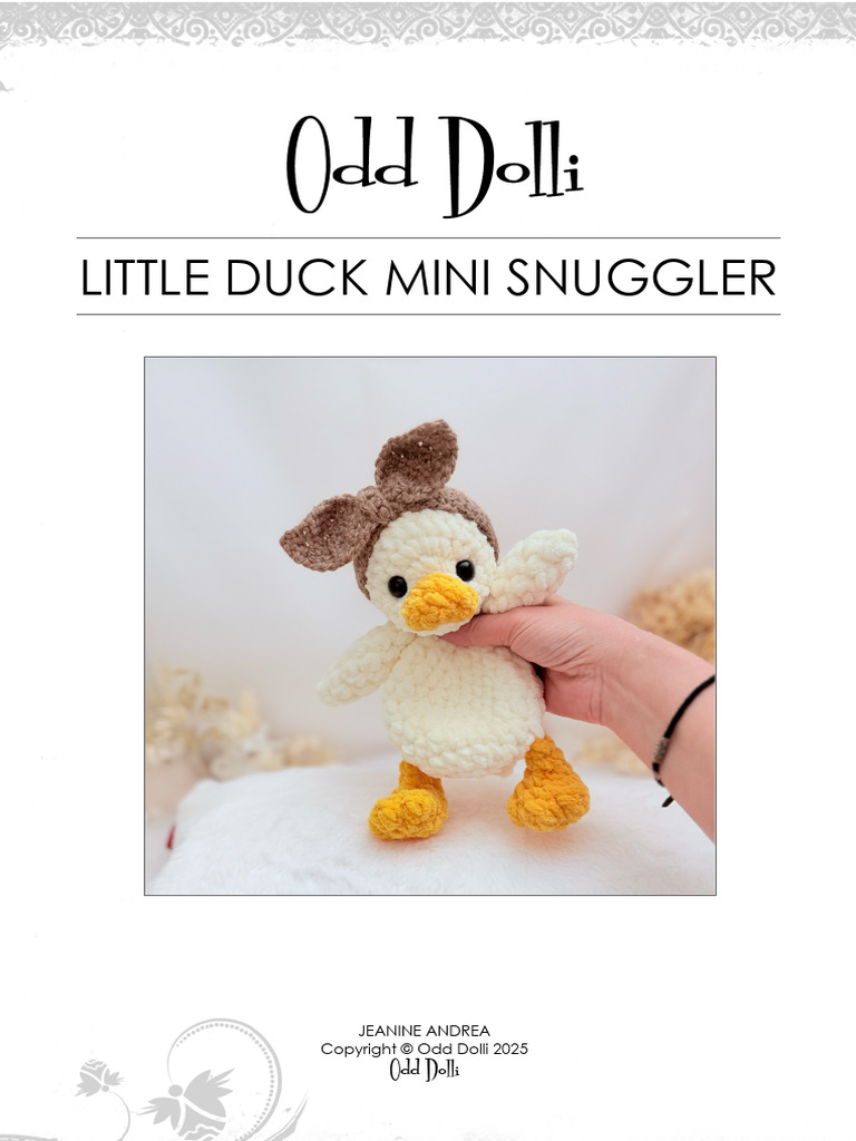 Odd Doll i Little Duck Snuggle Buddy | PDF | Crochet | Crafts