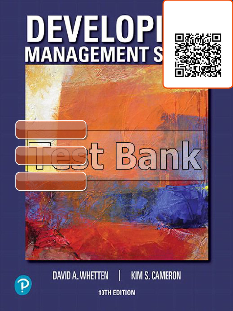 Developing Management Skills 10th Edition Whetten Test Bank Kindle ...