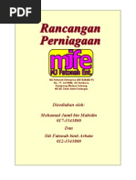Contoh kertas kerja / rancangan perniagaan Catering