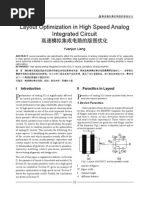 High Speed Layout Analog