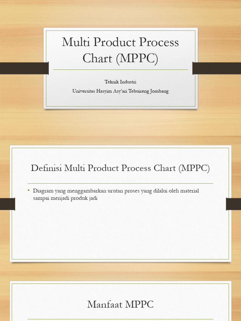 Multi Product Process Chart (MPPC) | PDF