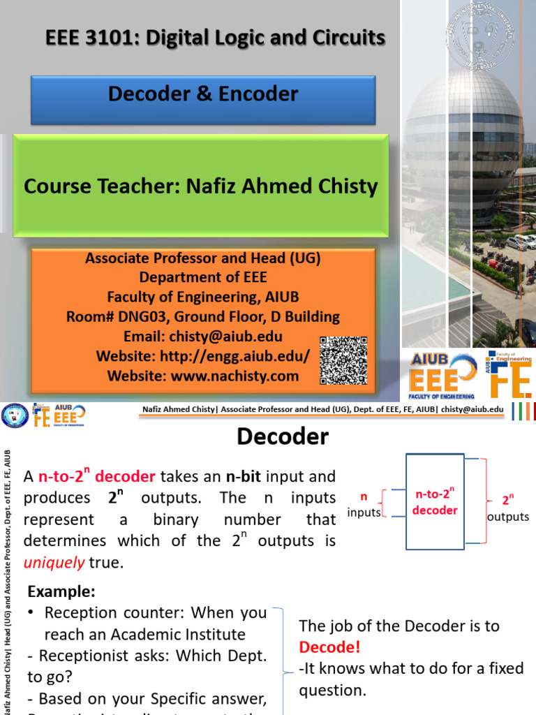 8 Decoder Encoder Fall25 | PDF