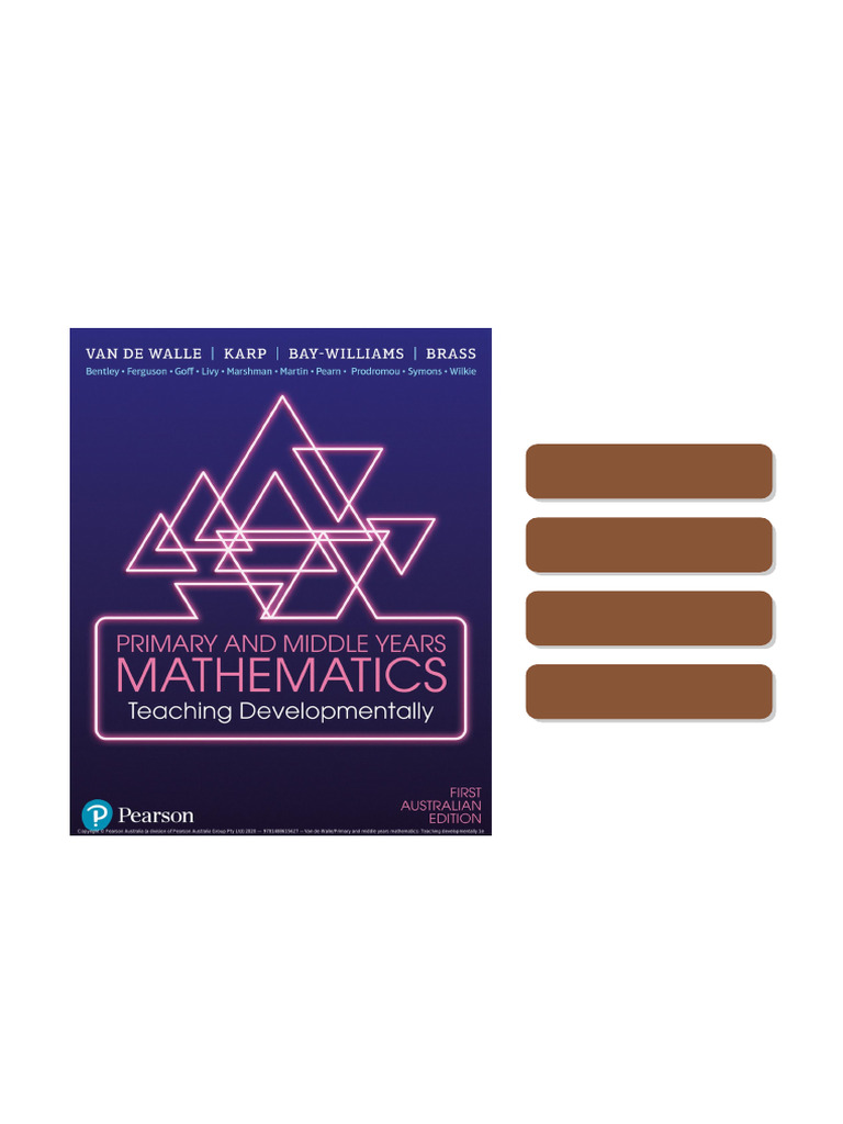 Primary and Middle Years Mathematics: Teaching Developmentally John Van ...