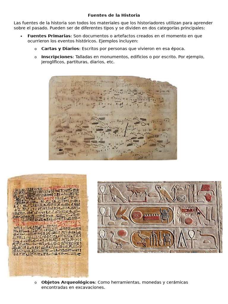 Fuentes de La Historia | PDF