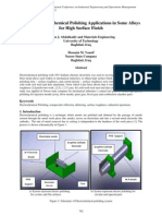 Study of Electrochemical Polishing Applications in Some Alloys For High Surface Finish