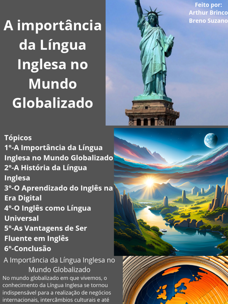 A importância da Língua Inglesa no Mundo Globalizado | PDF | Língua ...
