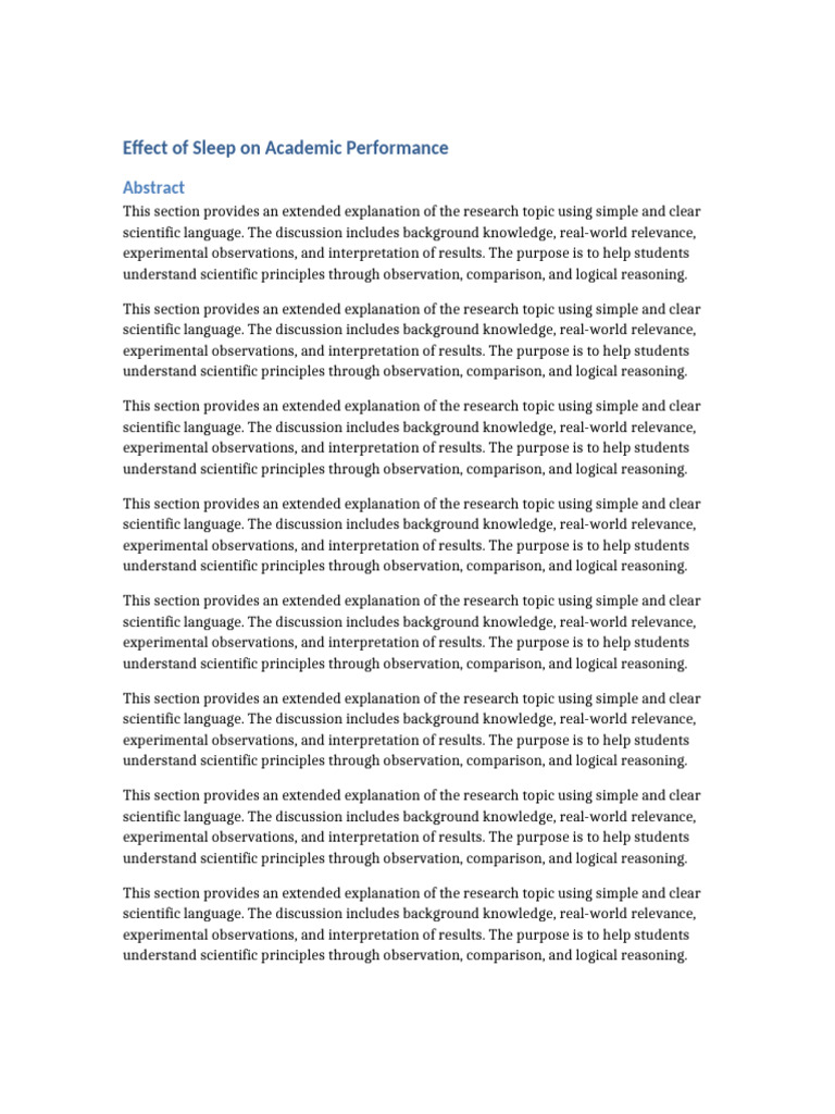 20 Page Extended Science Research 1 | PDF | Observation | Scientific Method