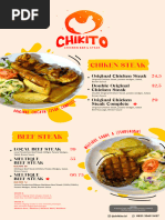 Chikito Menu: Chicken & Steak Options | PDF | Hamburgers | Steak