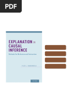Causal Inference: Mediation Methods | PDF | Causality | Confounding