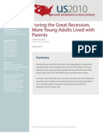 During the Great Recession,  More Young Adults Lived with  Parents
