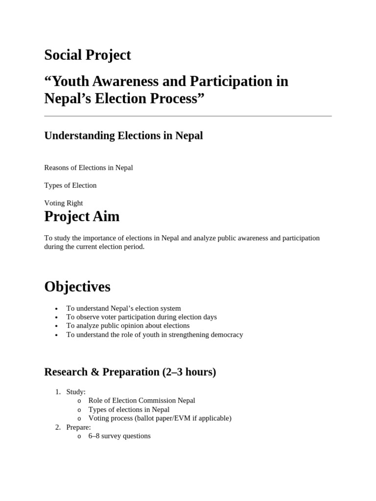 Project Election | PDF