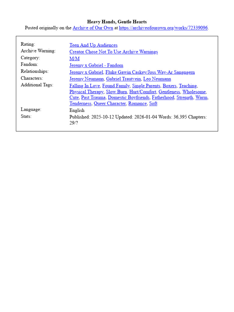 Heavy Hands Gentle | PDF